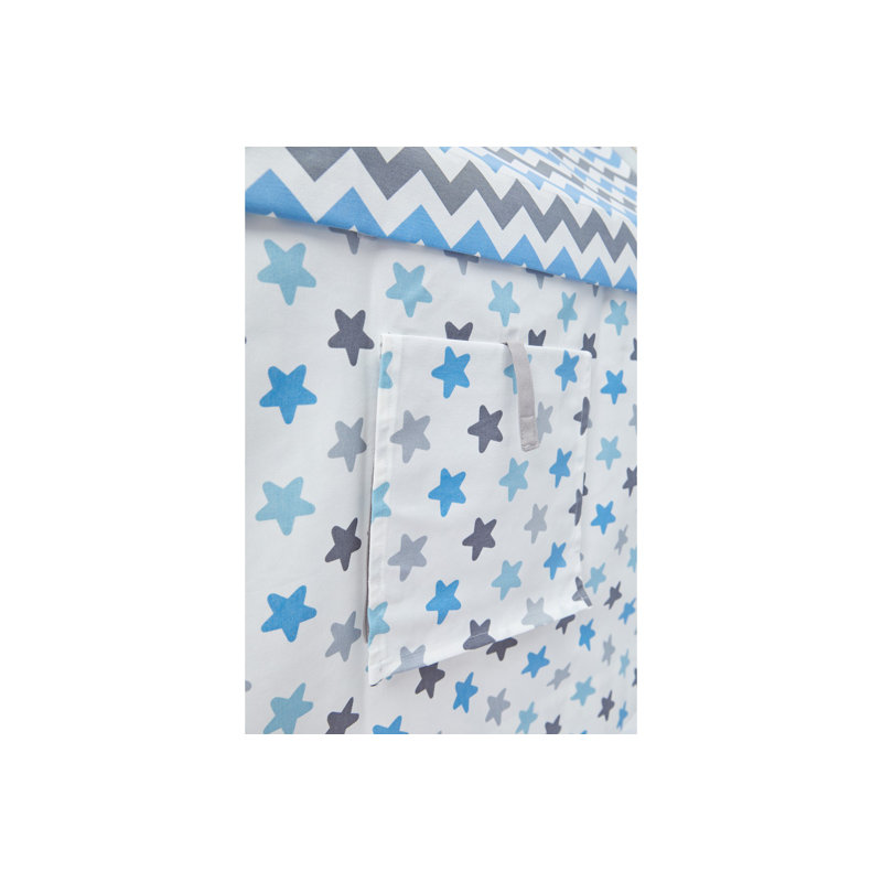 Jerenss Play Tent House: Indoor Hideaway for Kids (Ages 3-6), Blue