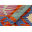 Tapis rectangulaire en laine tissé à plat à motif géométrique de 3 pi 4 po x 4 pi 6 po Alois