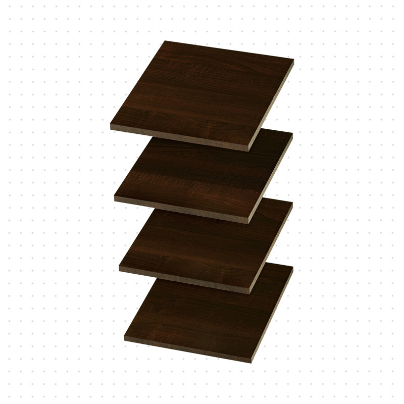 Tablettes en bois manufacturé Grid, Truffe