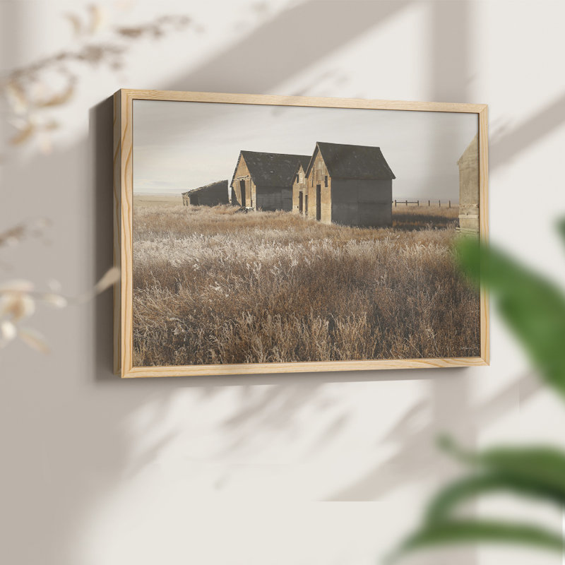 The Old Farm -Framed Print - Restickable, 8" H x 10" W, Natural