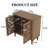 31.5"W 2-Door Cabinet With Roman column legs-727704418