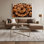 Art mural sur toile brun Desserts Stroopwafel