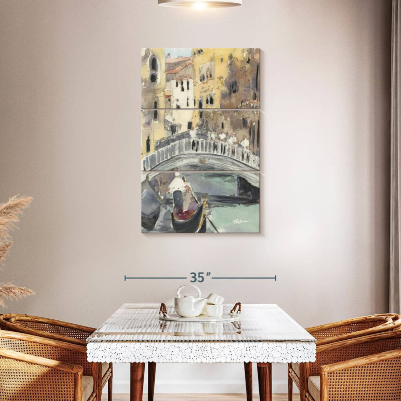Masam Along The Venice Canal, 45" H x 28" W