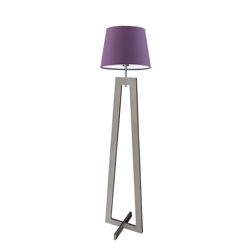Pip 160 H cm Floor Lamp, Violet/White inside, Ashen Grey