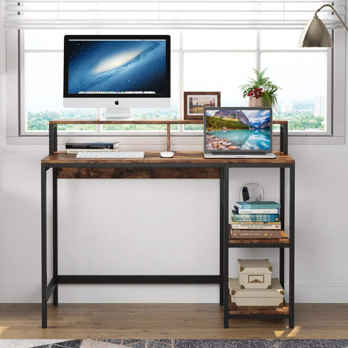 17 Stories Hunter-Clay Computer Desk & Reviews | Wayfair