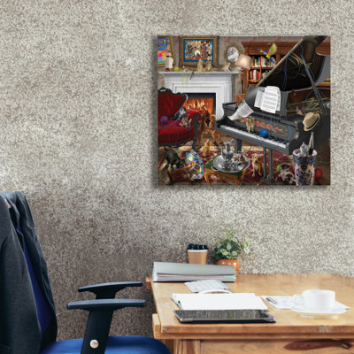 «Has Anyone Seen My Yarn» par Bigelow, illustrations sur toile