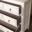 Armoire 3 tiroirs, style antique, en bois de pin massif crème avec tiroirs, pour couloir