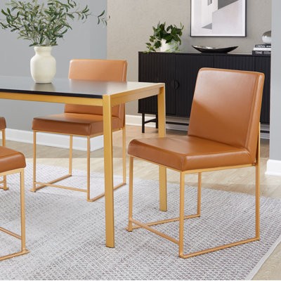 Brieon 19.25'' H Upholstered Metal Side Chair