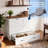White Full Murphy Bed with Charging Station, Storage Drawers & Foldable Panel