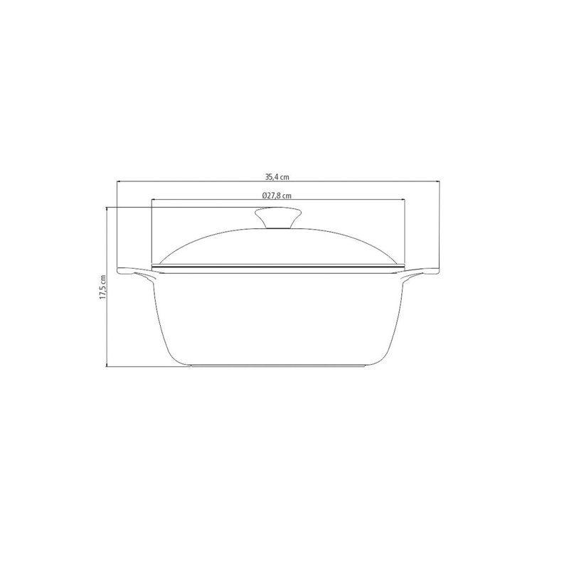 Tramontina Non-Stick Aluminum Round Dutch Oven, 4.6 L