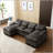 Modern Large chenille Fabric U-Shape Sectional Sofa-2125716690
