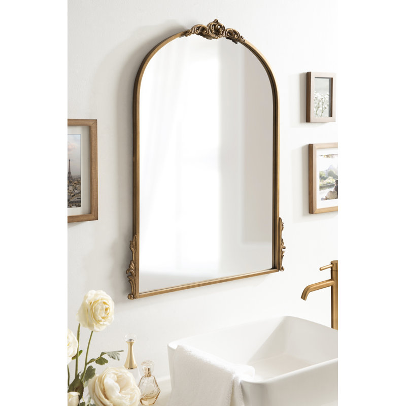 Miroir mural Christany, Or, 32,5 po x 24,5 po