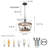 3-Light Vintage Farmhouse Chandelier