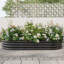Black Metal Raised Garden Bed, 89.27"X44.65"X11.39", For Plants & Flowers, Structure, Soil Balance Bed In Black, Veggies, , Open Base Drainage-1761053791-1761053776
