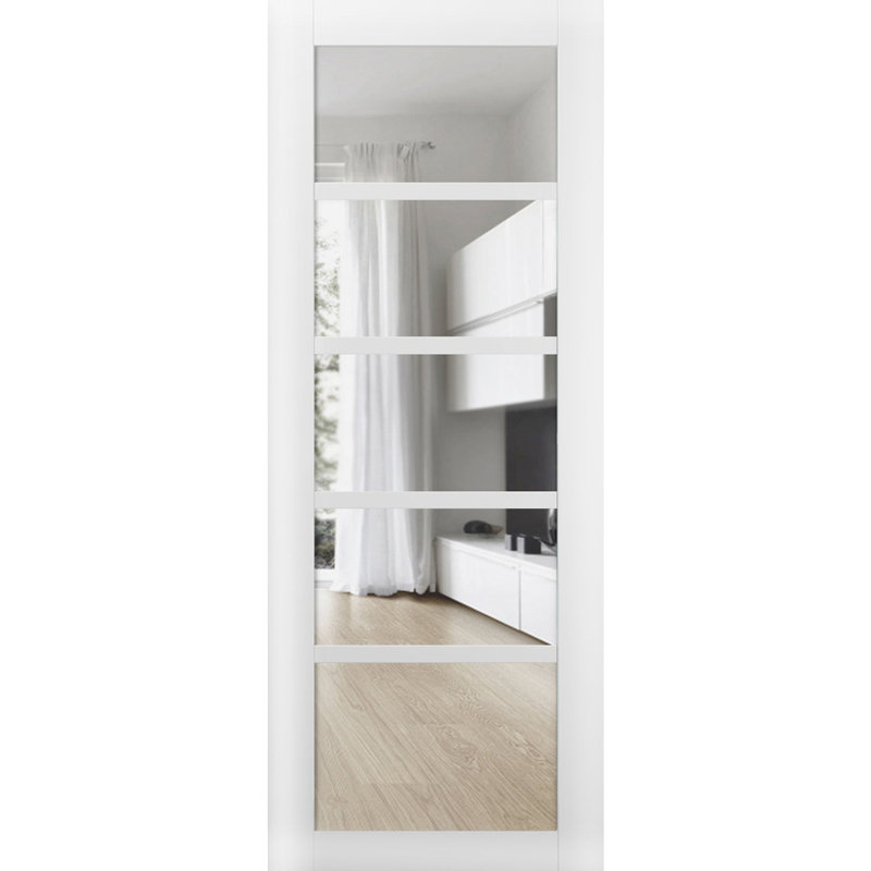 Porte standard blanche Quadro, 32 po x 80 po
