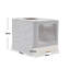 Noell Plastic Enclosed Litter Box with Scoop