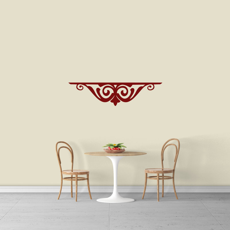 Joel Abstract Non-Wall Damaging Wall Decal, Cranberry