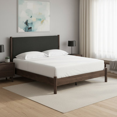 Cadmori King Upholstered Panel Platform Bed