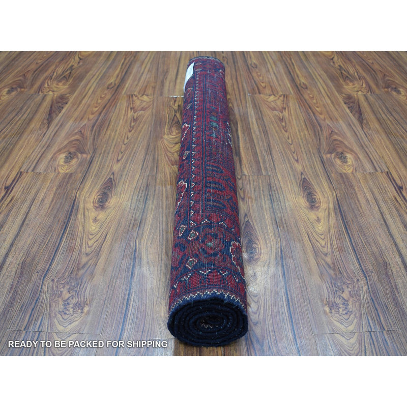 Pinhas One-of-a-Kind 3' X 5' New Age Area Rug in Red