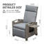 Chaise de patio inclinable avec coussins-457597681