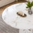 47.24" Round Dining Table For 4 - Farmhouse MDF Table With Marble White Finish, 300Lb Capacity, Easy Assembly For Kitchen/Dining Room