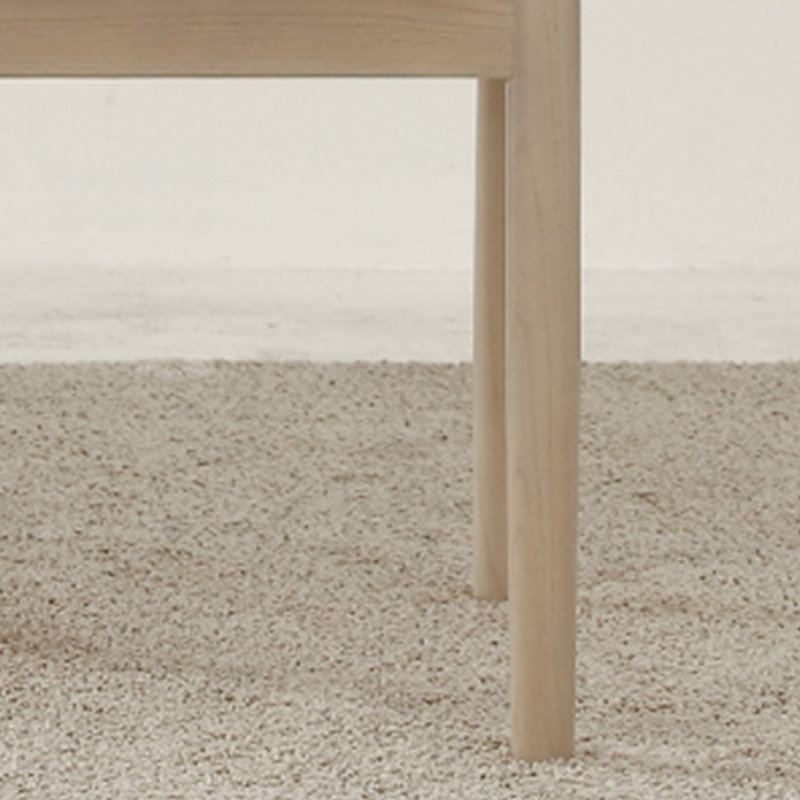 Chaise de salle à manger en bois massif, Crème, crème, Gris