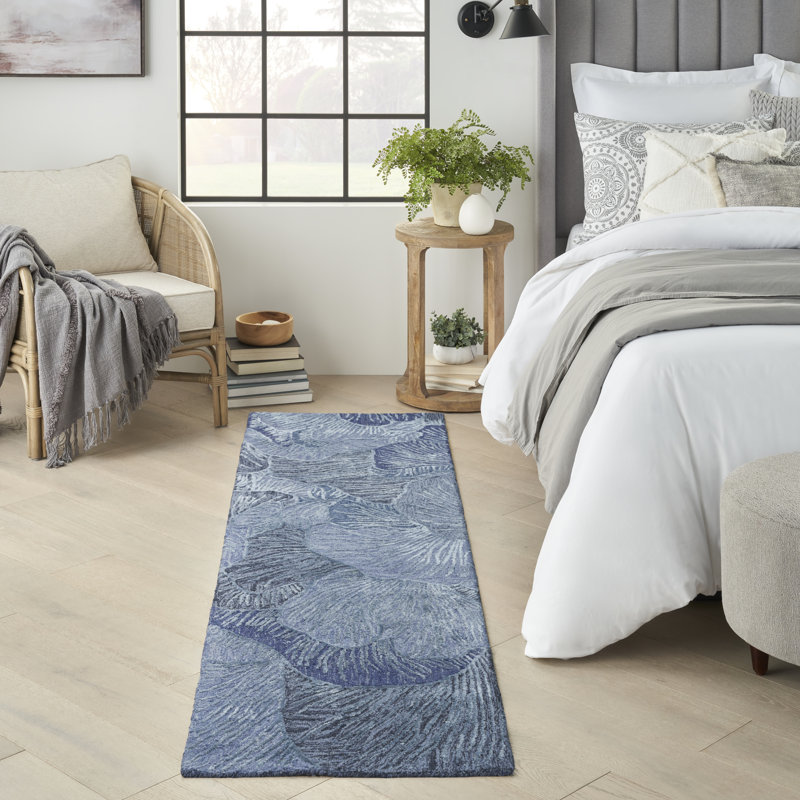 Derena Floral Handmade Area Rug, Runner 69 x 229 cm