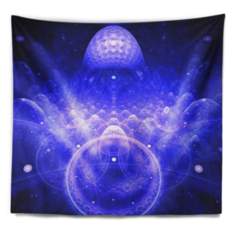 Tapisserie d’illustration de artful abstrait mystic 3d, H 32 po x l 39 po