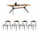 Comfortable solid wood dining table set