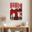Aime Red Grunge Brooklyn Bridge-108439070