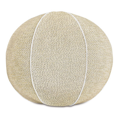 Downwind Spherical Decorative Pillow In Cream