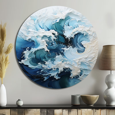 Beaufort - Coastal Round Metal Art