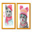 «Hipster Adorable Cat Print II», ensemble de 2 photographies sur toile-178159578-178159581