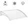 Yaheetech 100cm W x 76cm D Plastic Cover Retractable Window Awning