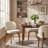 20.1" Extra Wide Upholstered Dining Chair, Side Chair with High Wingback, Armless Vanity Chair With Solid Wood Legs For Dining Living Room Vanity Office, Beige, Set of 2-1061576146-1061815308