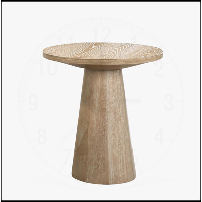 Table de bout ronde à piédestal unique