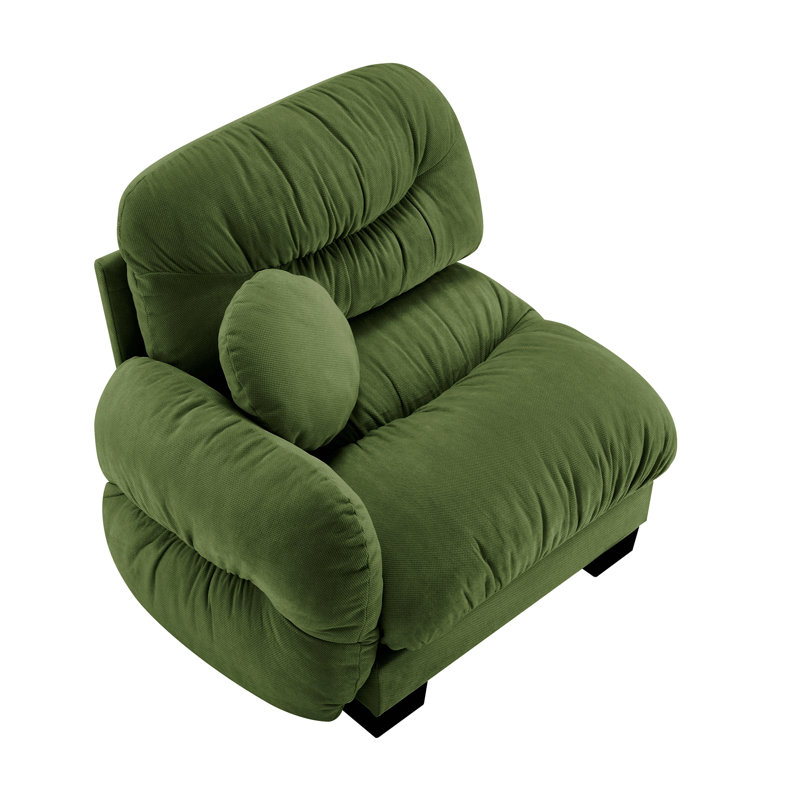 Canapé Flora en chenille LSF, Vert