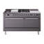 ILVE Nostalgie II 60 in Dual Fuel Range, 7 Burner, Griddle, Frenchtop-1511442285-1511442321