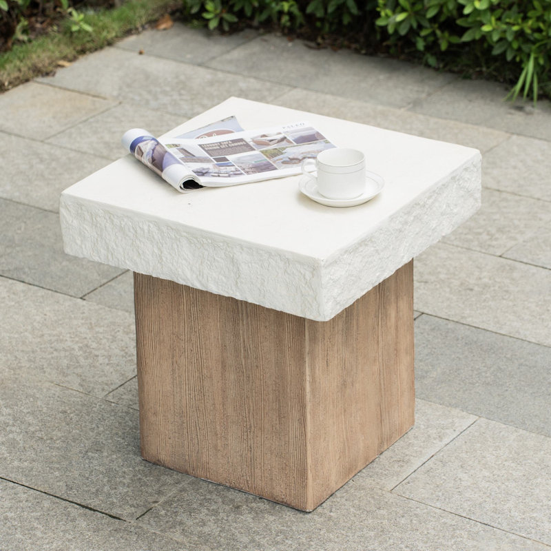 Table d'appoint intérieure / extérieure Adlery MGO, 19.89" x 20.08"