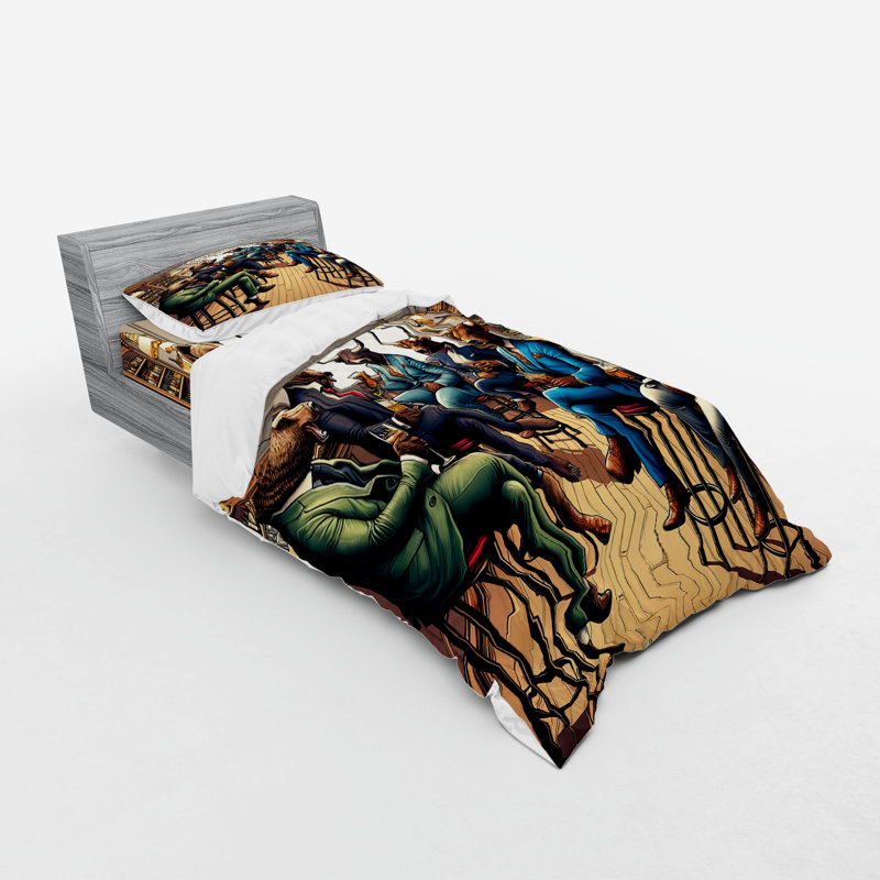 Polyester Not Solid Color Duvet Cover, Twin Extra Long Duvet Cover + 2 Additional Pieces