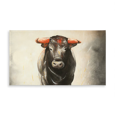 Bull Running Western Farm Animals Tablecloth | Indoor/Outdoor