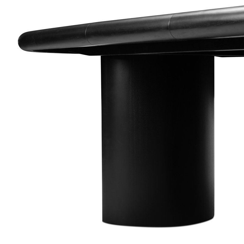 Paden Extension Dining Table-Worn Oak, Aged Black Acacia