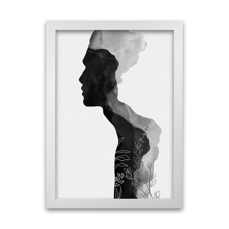 Orara Him - Print, 42cm H x 29cm W x 1cm D, White Framed