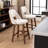 Mid-Century Modern Armless Upholstered Counter Stool-1760559298