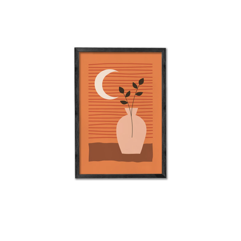Ensemble de 3 panneaux décoratifs élégants en bois aggloméré, cadre en bois massif, 13,4 x 19,3 x 0,6 pouces | Œuvre d'art 100% MDF avec impression numérique | Parfait pour le salon, la chambre à coucher et le bureau, design élégant et moderne