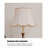Mid-Century Vintage Solid Wood and Fabric Floor Lamp