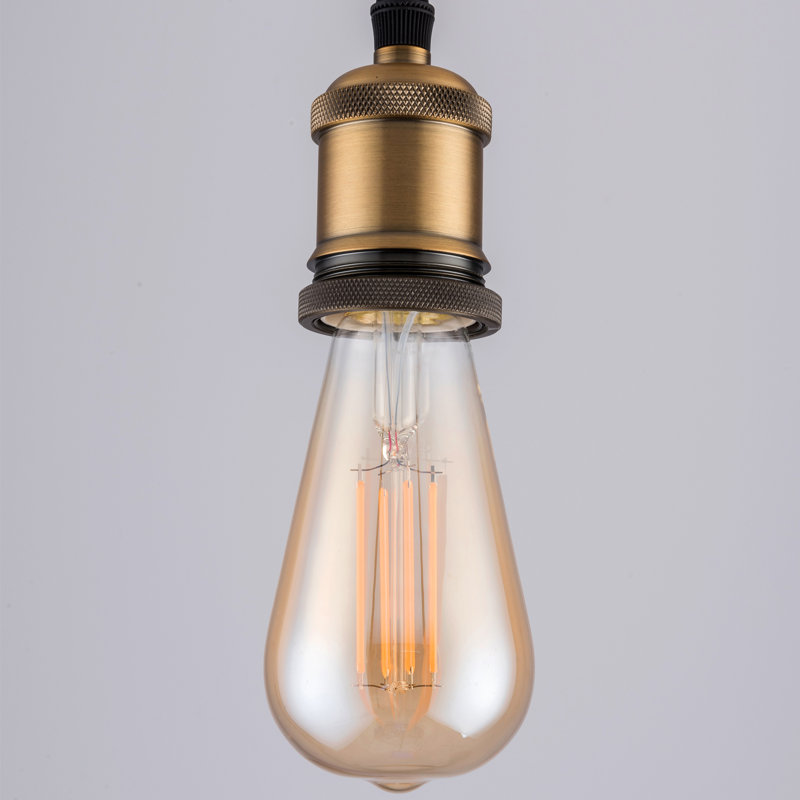 60W Equivalent ST64 E27/Medium (Standard) Dimmable LED Bulb, Amber