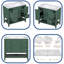 Meuble-lavabo simple 36 po avec comptoir en céramique Bexar-1170772085