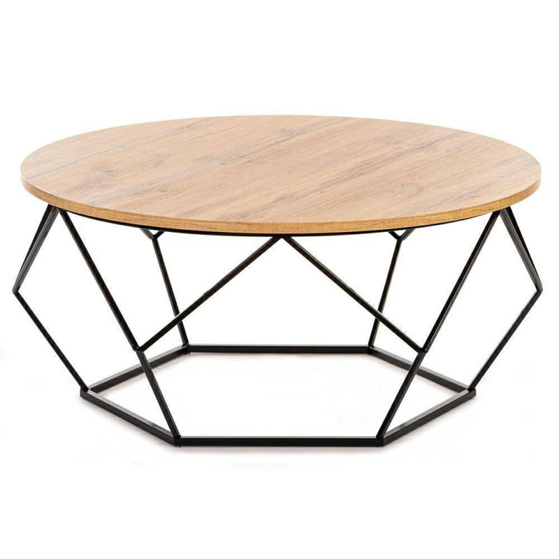 Alekos Abstract Coffee Table, Brown