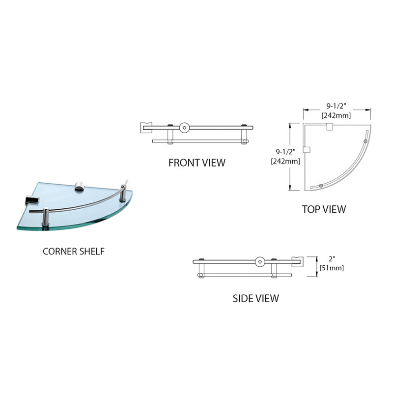 Maniscalco Corner Floating Shelf